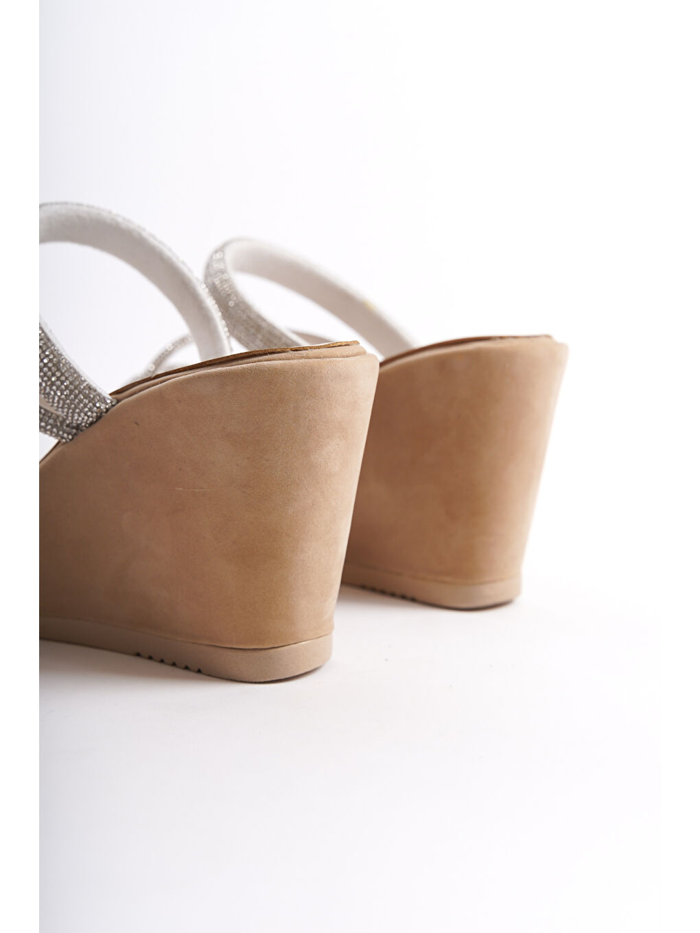 Bej Katerina Kadın Günlük Ortopedik Klasik Topuklu   Ayakkabı-5