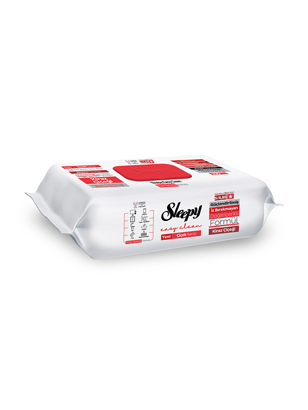 Easy Clean Kiraz Çiçeği Yüzey Temizlik Havlusu Mendili 100 Yaprak-1