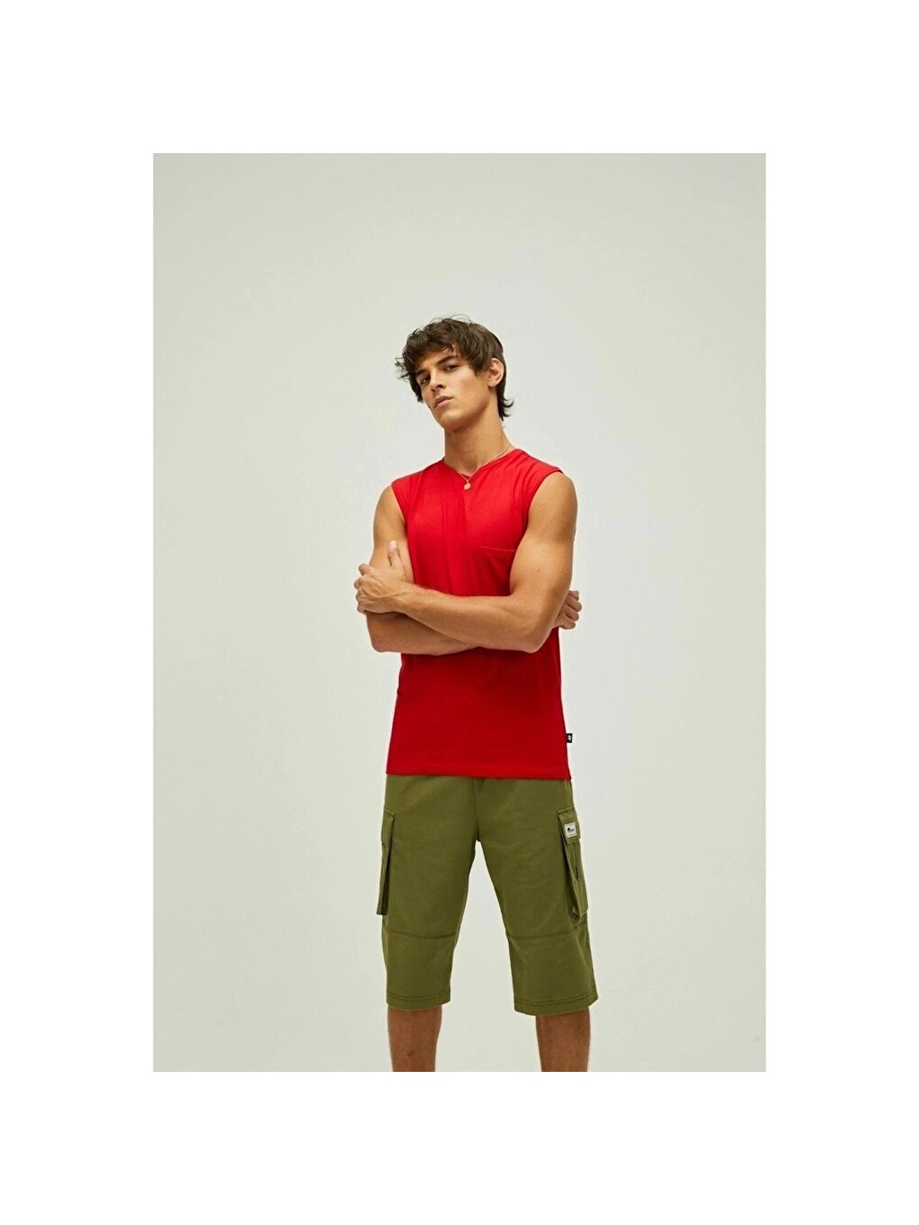 Tribe Erkek Kırmızı Atlet-2