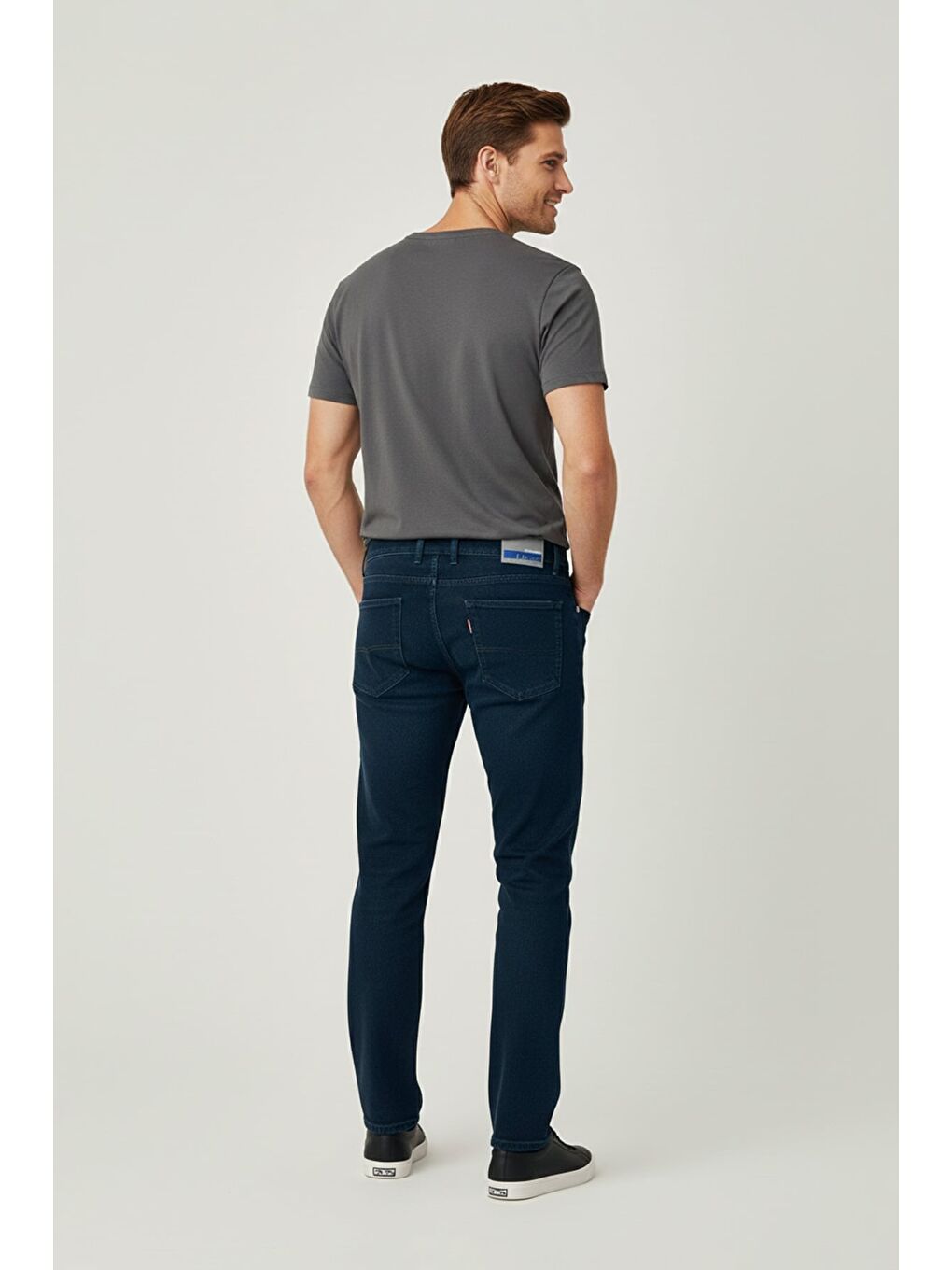 Siyah Fermuarlı Baggy Jean-1