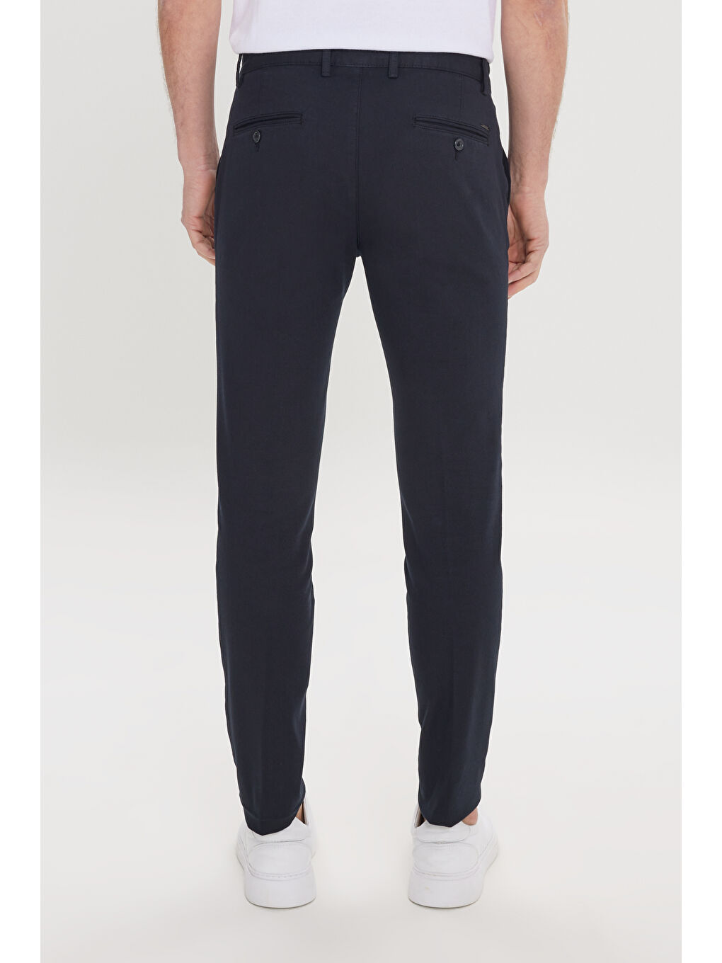 Erkek Siyah Slim Fit Dar Kesim Yan Cepli Pamuklu Esnek Armürlü Pantolon-6