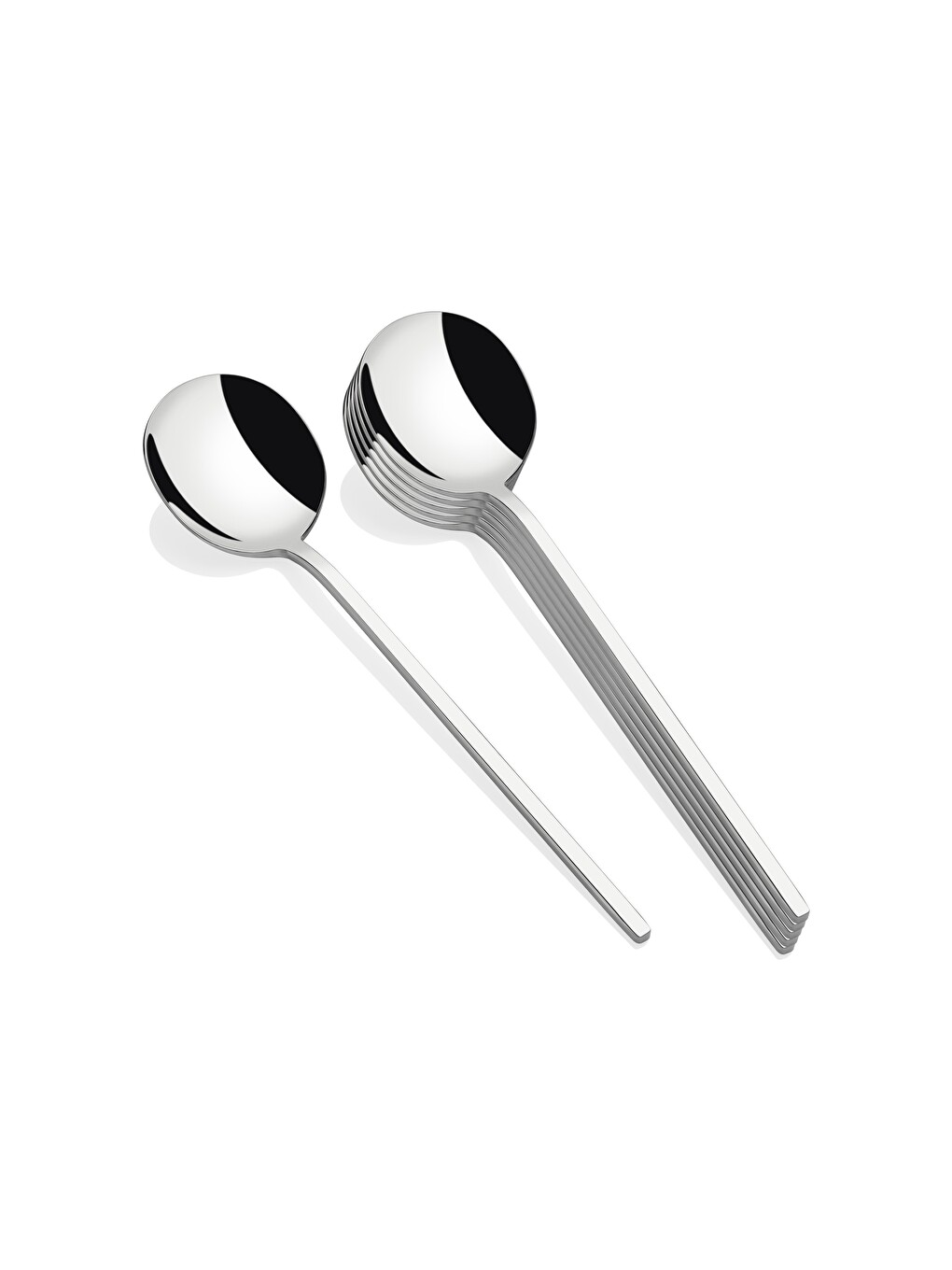 Gri Patara Yemek Kaşık 6'lı 18/10-2