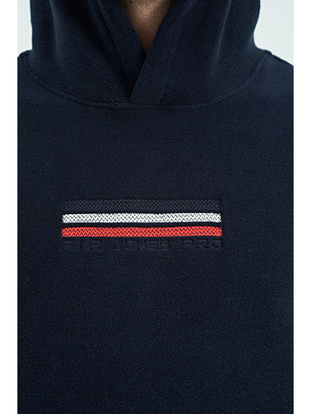 Hern Lacivert  Polar Erkek Kapüşonlu Sweatshirt Hoodie - 88301-2