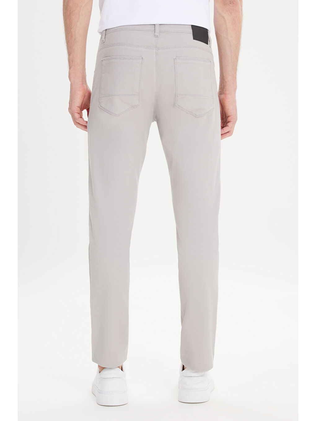 Bej Erkek Taş Slim Fit Dar Kesim 5 Cep Armürlü Esnek Pantolon-6