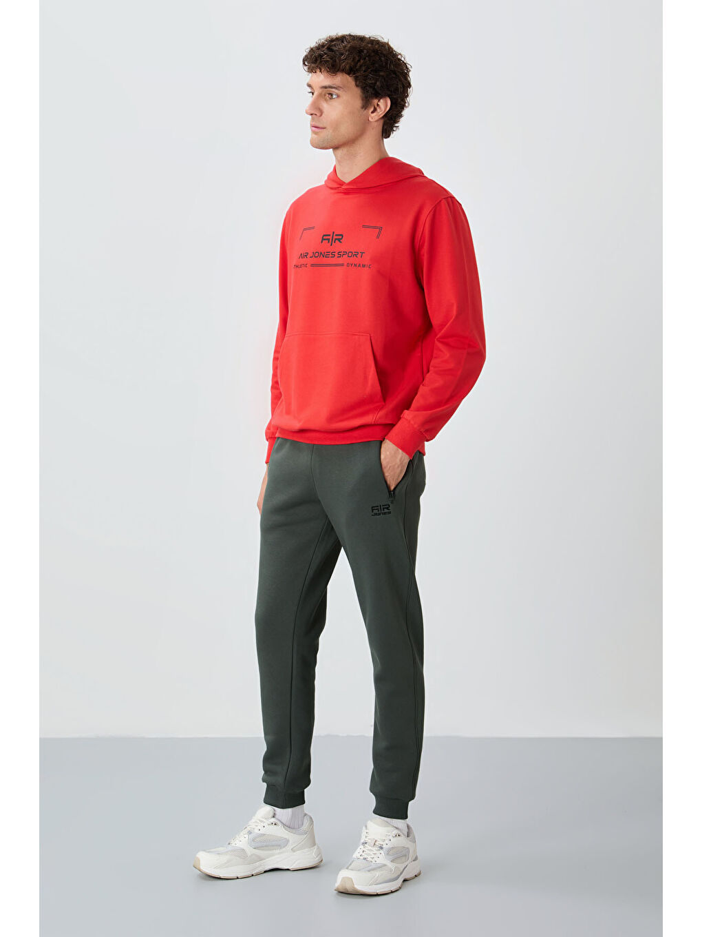 Cesar Haki Fermuar Cepli Şardonlu Jogger  Erkek Jogger Eşofman Altı - 84929-1