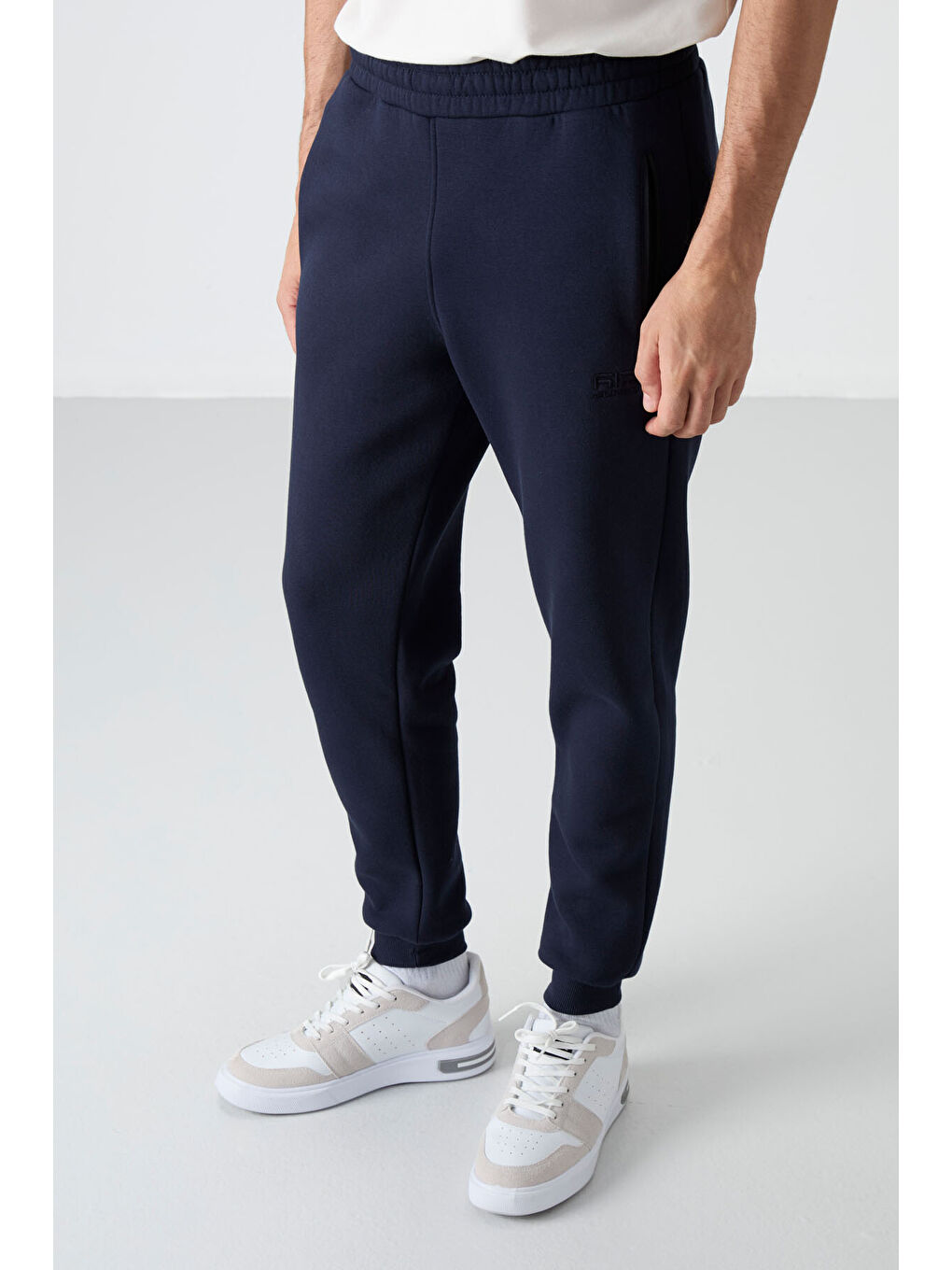 Cesar Lacivert Fermuar Cepli Şardonlu Jogger  Erkek Jogger Eşofman Altı - 84929-1