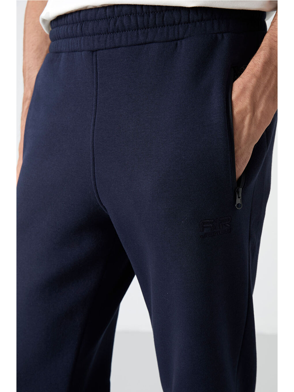 Cesar Lacivert Fermuar Cepli Şardonlu Jogger  Erkek Jogger Eşofman Altı - 84929-3