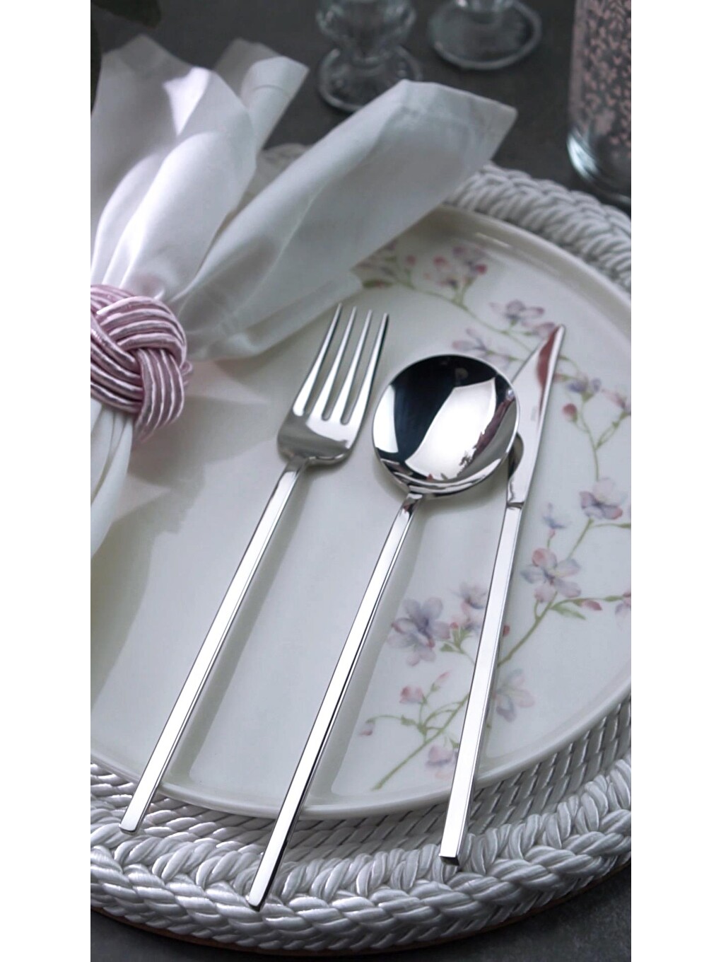 Gri Patara Yemek Bıçak 6'lı 18/10-1