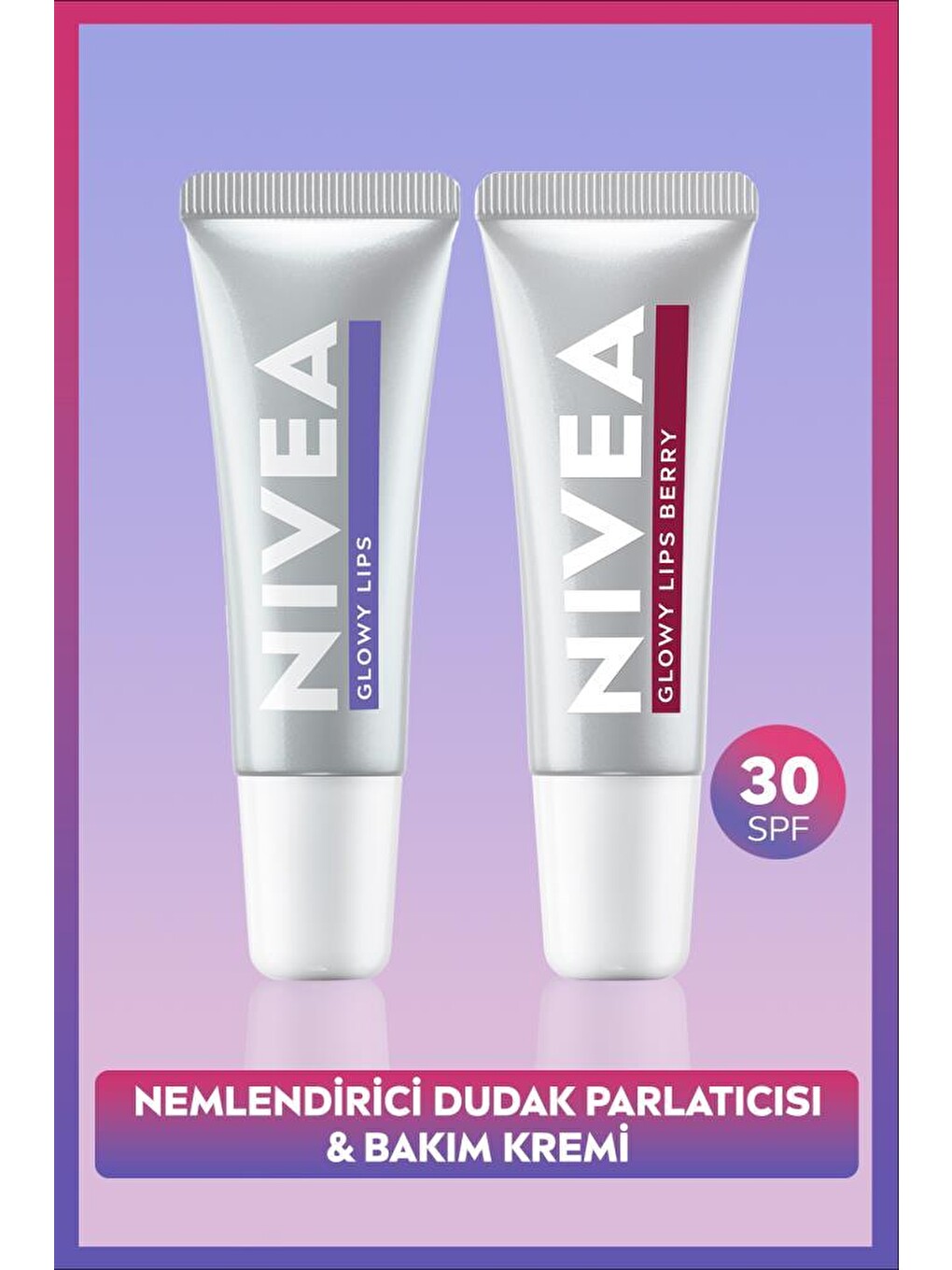 Spf30 Glowy Lips Berry Renkli Dudak Parlatıcı Ve Nemlendirici Dudak Bakım Kremi, Hyaluronik Asit