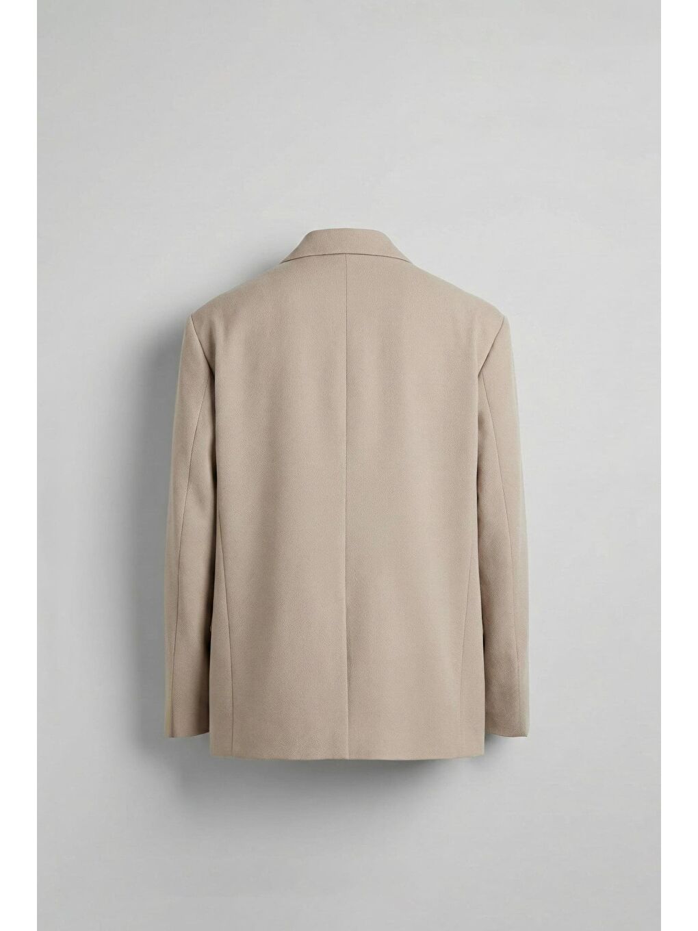 Erkek Kemerli Oversize Takım Elbise Bej-1