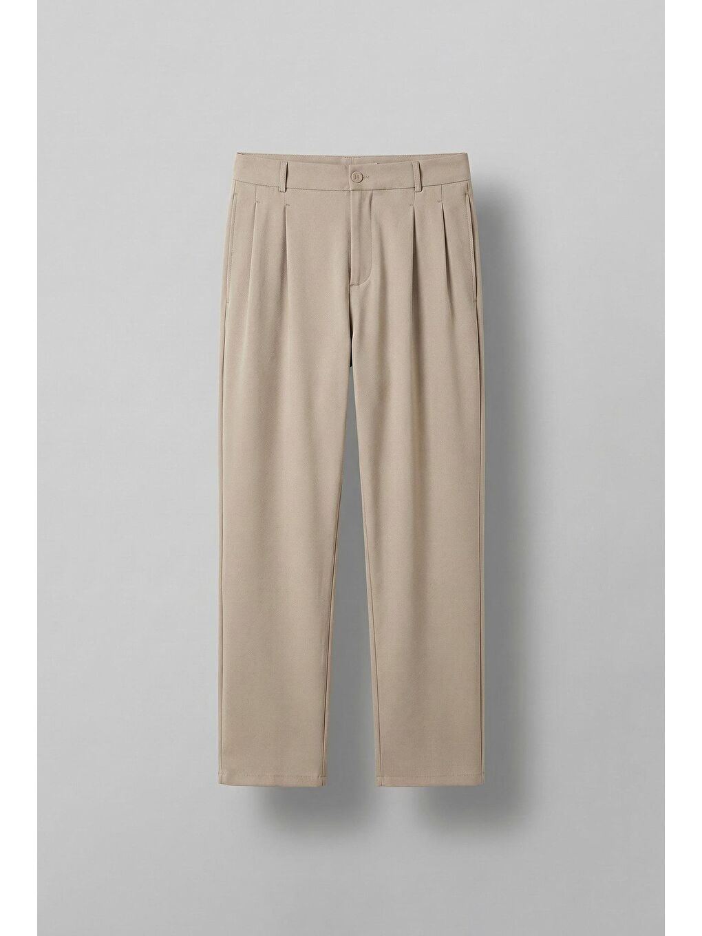 Erkek Kemerli Oversize Takım Elbise Bej-2