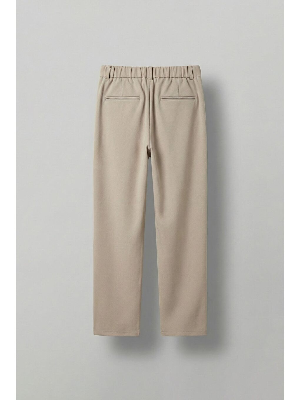 Erkek Kemerli Oversize Takım Elbise Bej-3