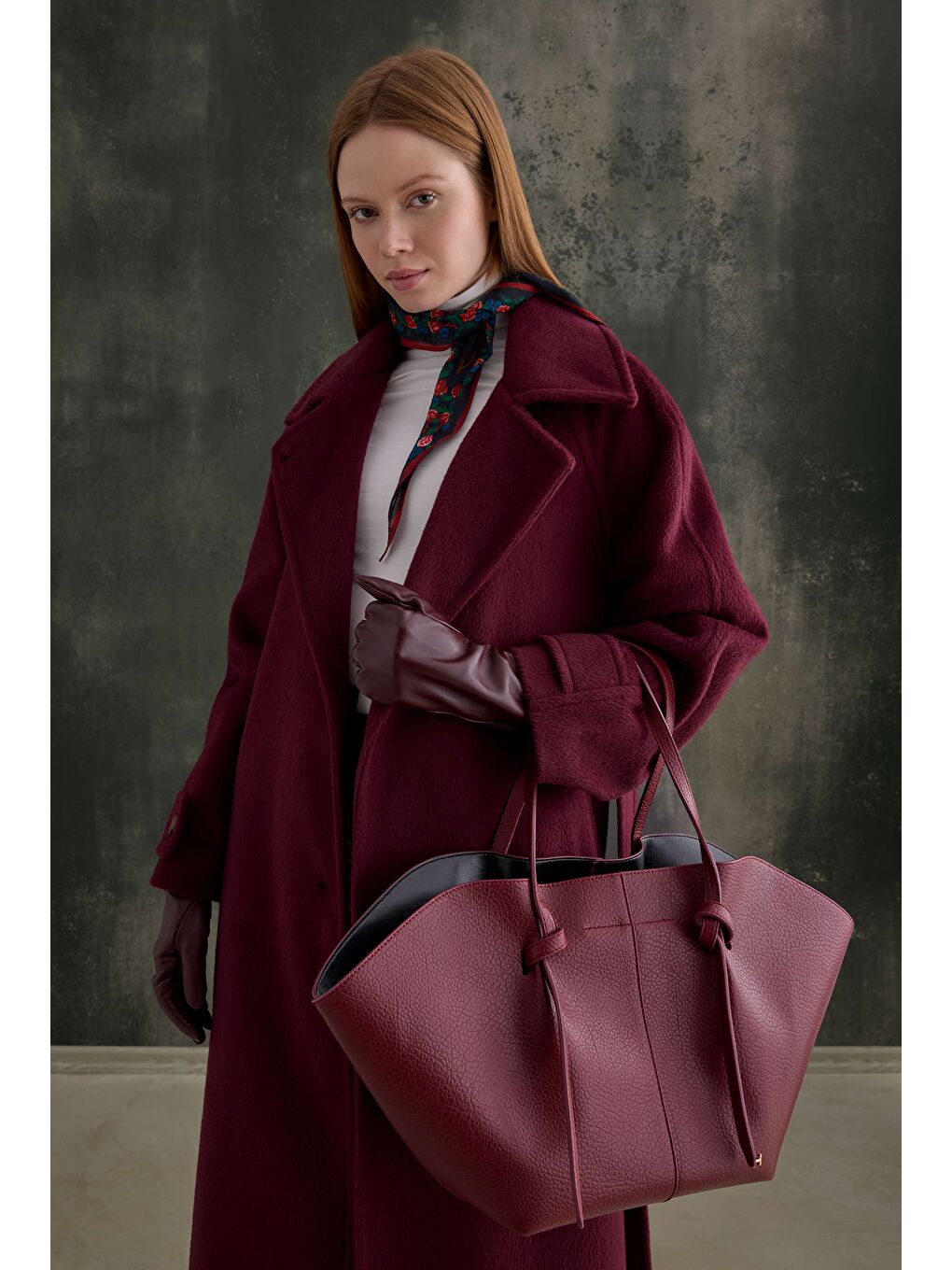 Kuşaklı Uzun Kaban Bordo-4