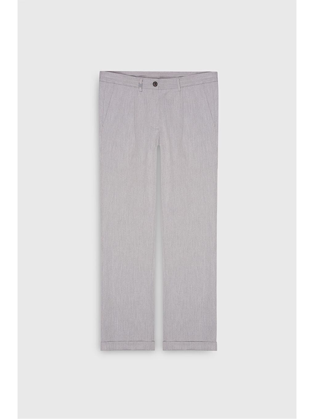 Erkek Gri Slim Fit Dar Kesim Beli Bağlamalı Yan Cep Esnek Casual Pantolon