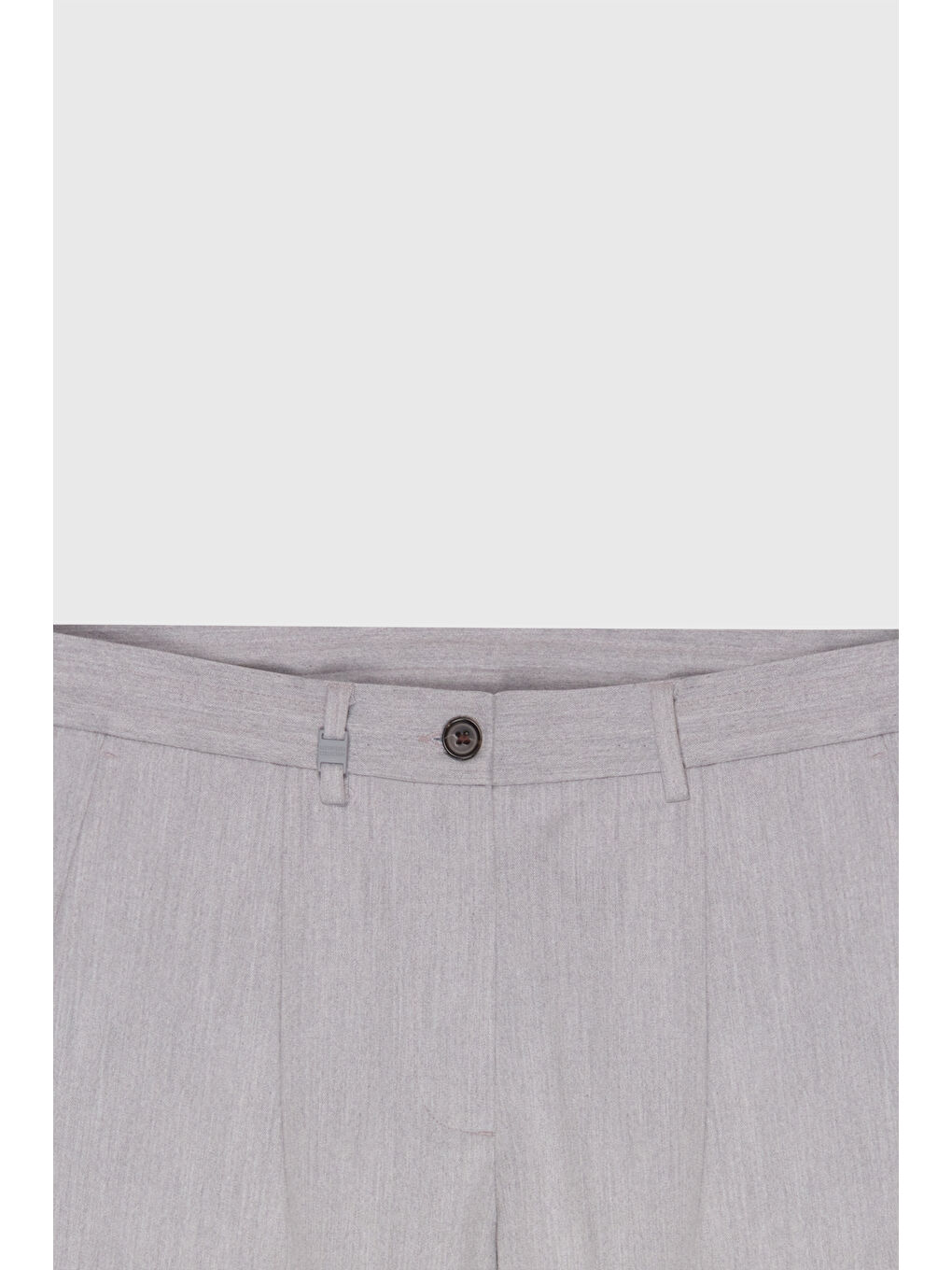 Erkek Gri Slim Fit Dar Kesim Beli Bağlamalı Yan Cep Esnek Casual Pantolon-1