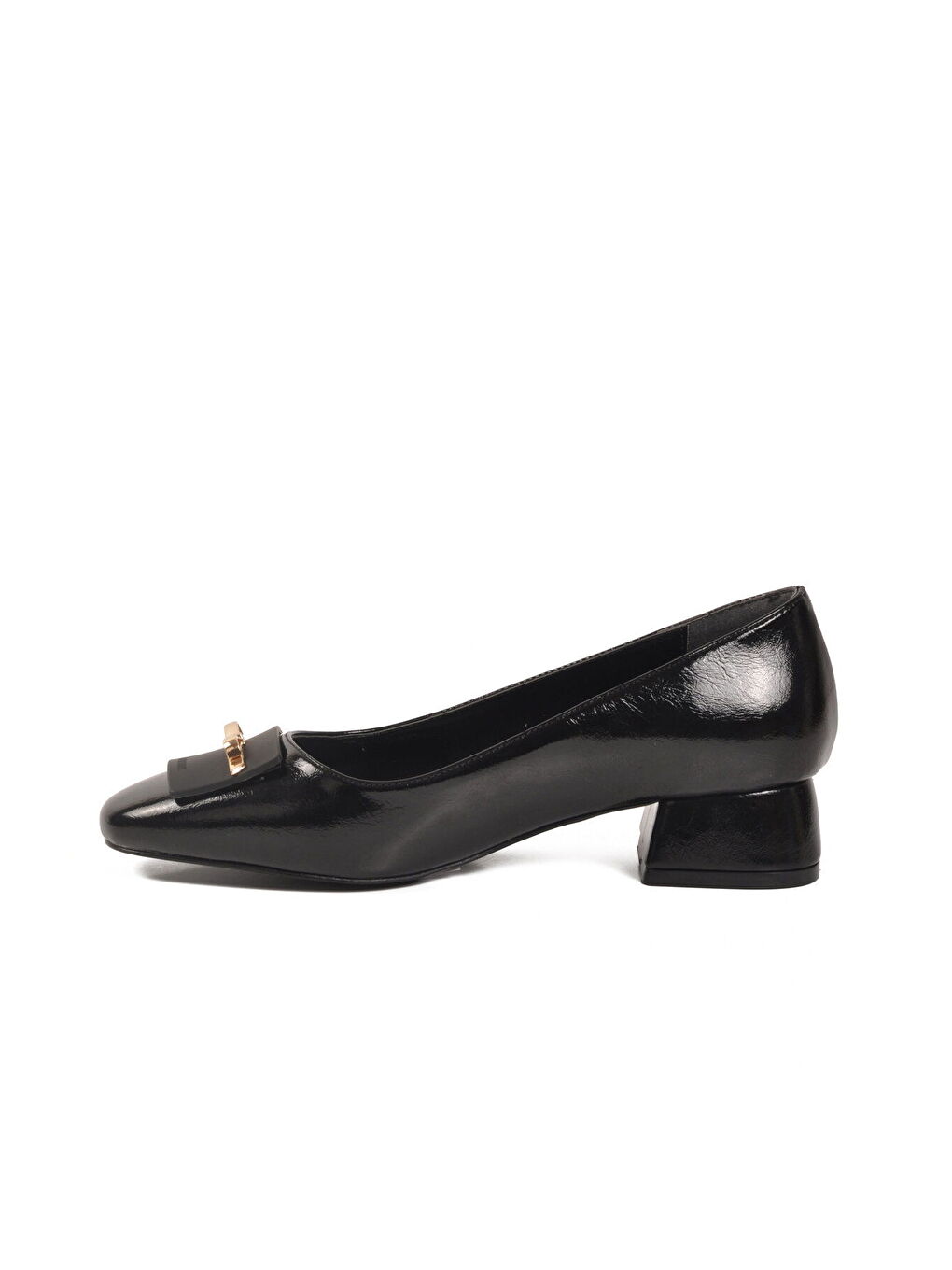 Siyah Geniş Kalıp Kadın Topuklu Abiye Ayakkabı 608420 Z-3