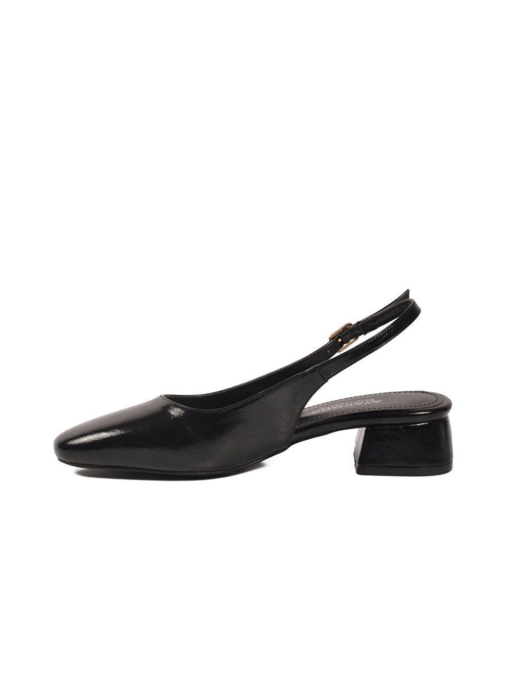 Siyah Geniş Kalıp Kadın Topuklu Abiye Ayakkabı 608422 Z-3