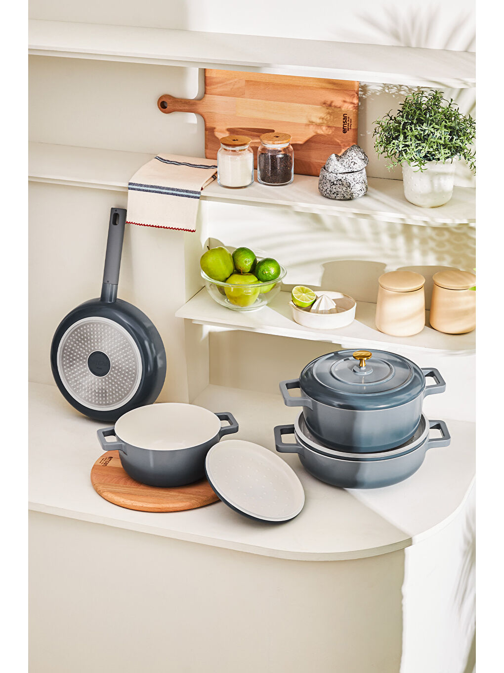 Mavi Blue Royal 7 Parça Tencere Seti