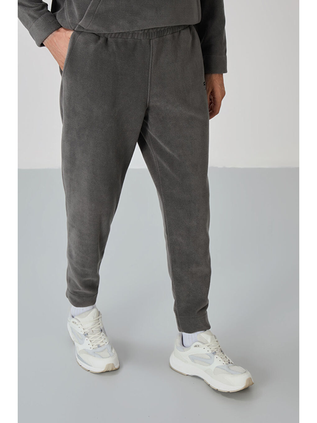 Carol Koyu Gri Polar Erkek Eşofman Takım - 85226-2