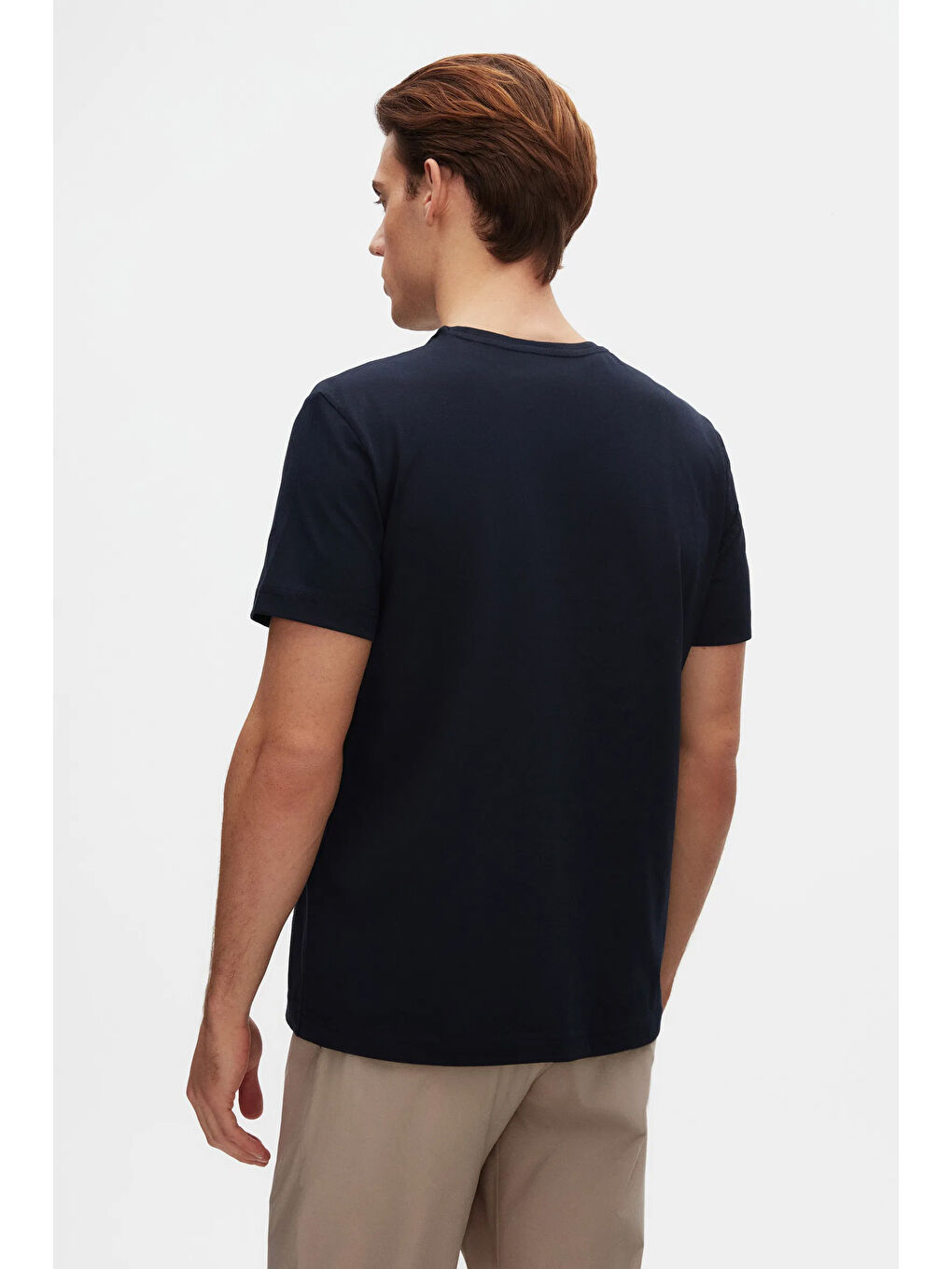 Comfort Lacivert %100 Pamuk Tişört-2
