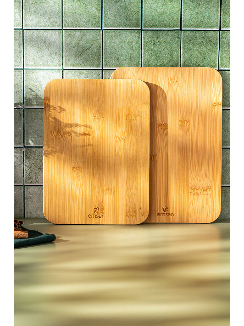 Kahverengi Bambu Aren 2'li Kesme Tahtası