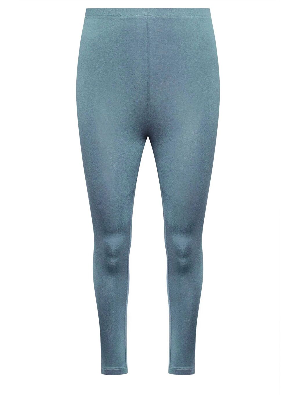 Gri Büyük Beden Vücudu Saran Elastanlı Streç Tayt 143596-6