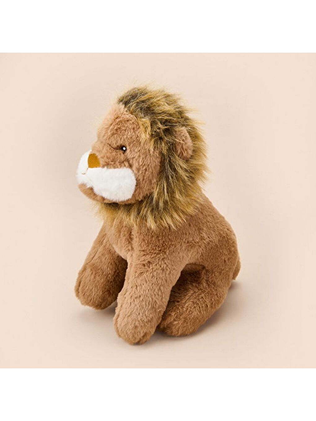 Soft Aslan Figürlü Yastık - Kahverengi - 23x35 cm-3