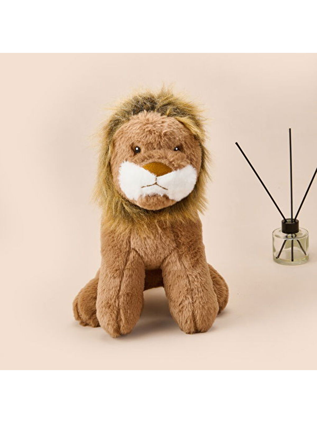 Soft Aslan Figürlü Yastık - Kahverengi - 23x35 cm-6