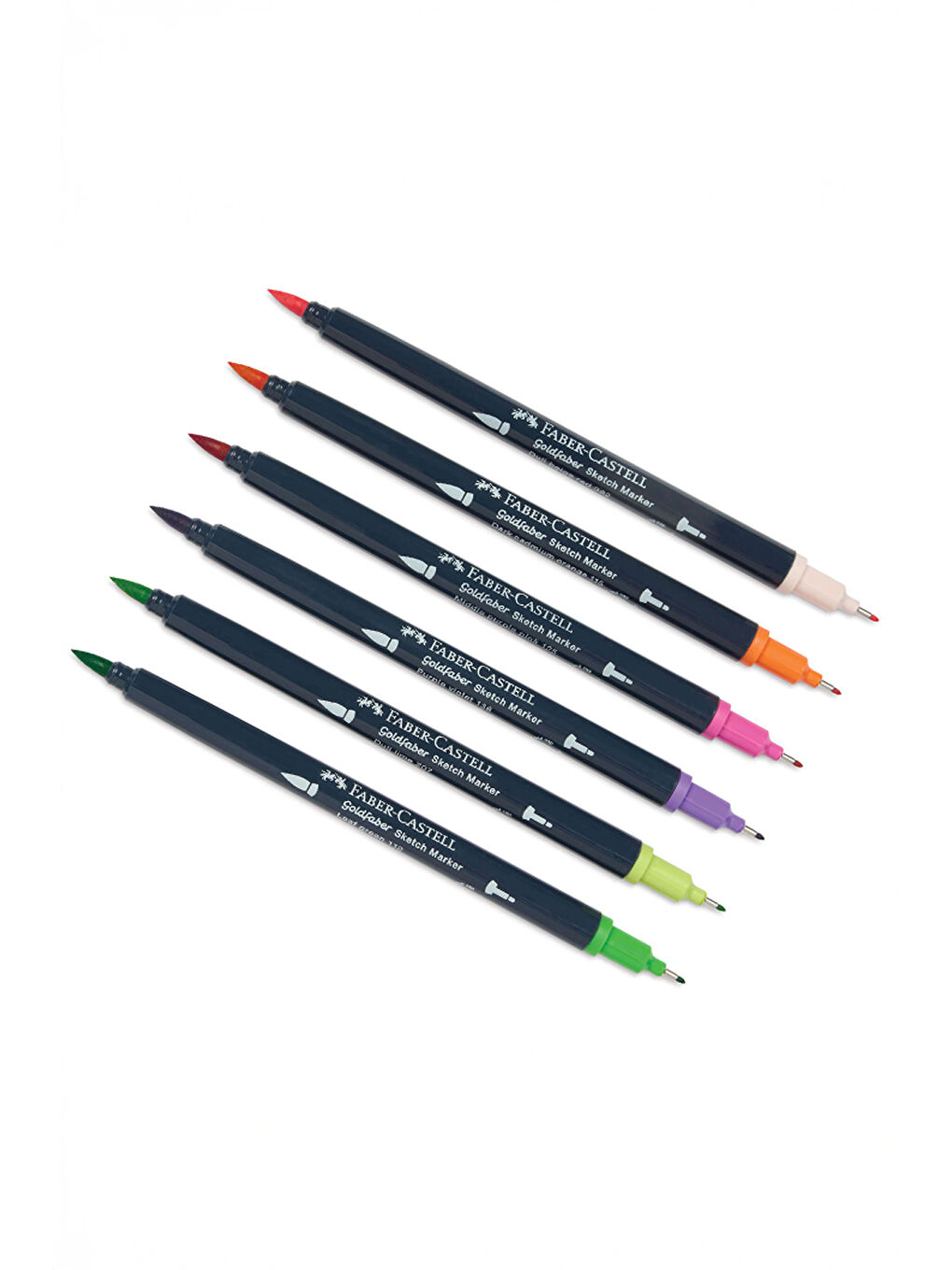 Gofa Sketch Markör Novel 6'lı Set, Çift Fineliner Uçlu, Kalıcı Mürekkep-2