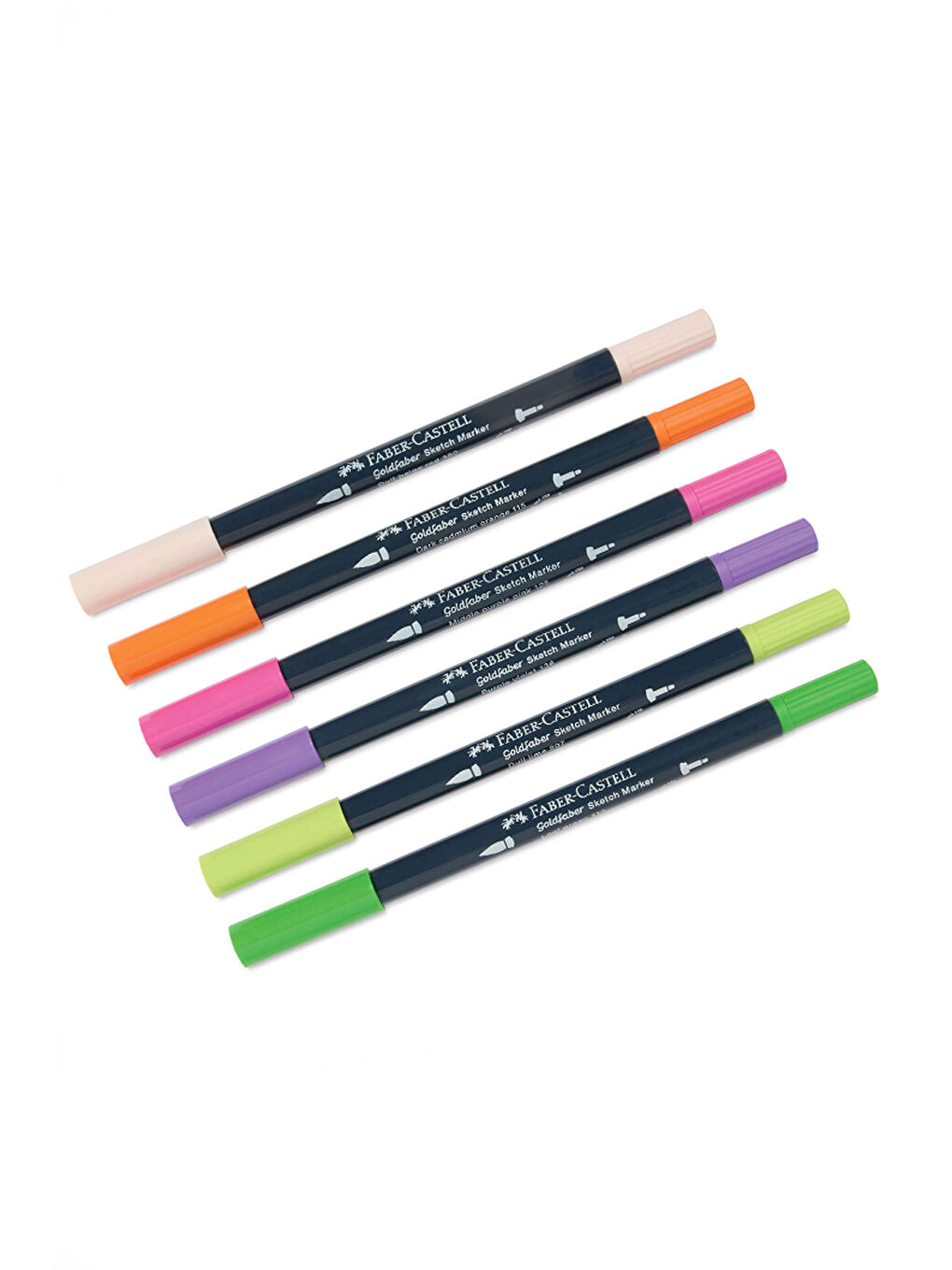 Gofa Sketch Markör Novel 6'lı Set, Çift Fineliner Uçlu, Kalıcı Mürekkep-3