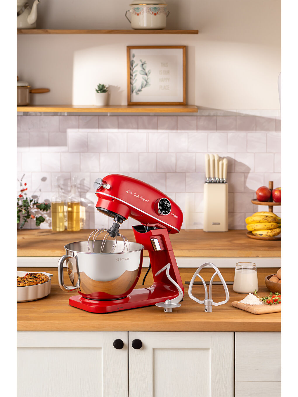 Bella Gusto Elegant Stand Mikser Kırmızı