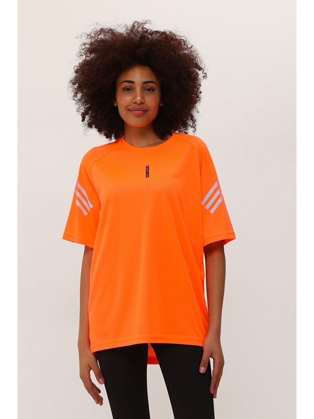 Turuncu Store Kadın Spor Tişört Baskılı Fitness, Antrenman Fit