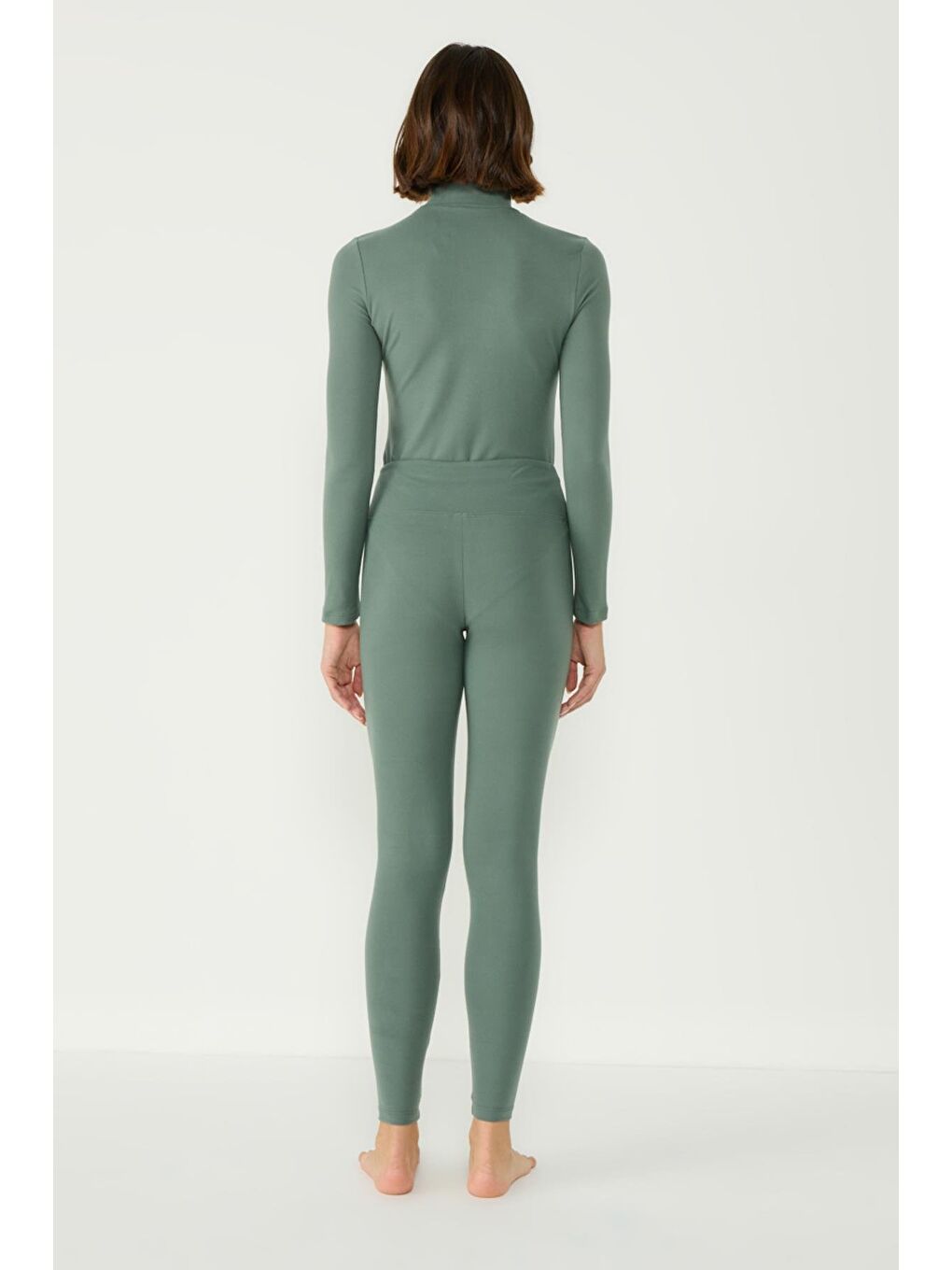 Kadın Yakalı Çıtçıtlı Termal Body 405155 / 409004 Haki-7