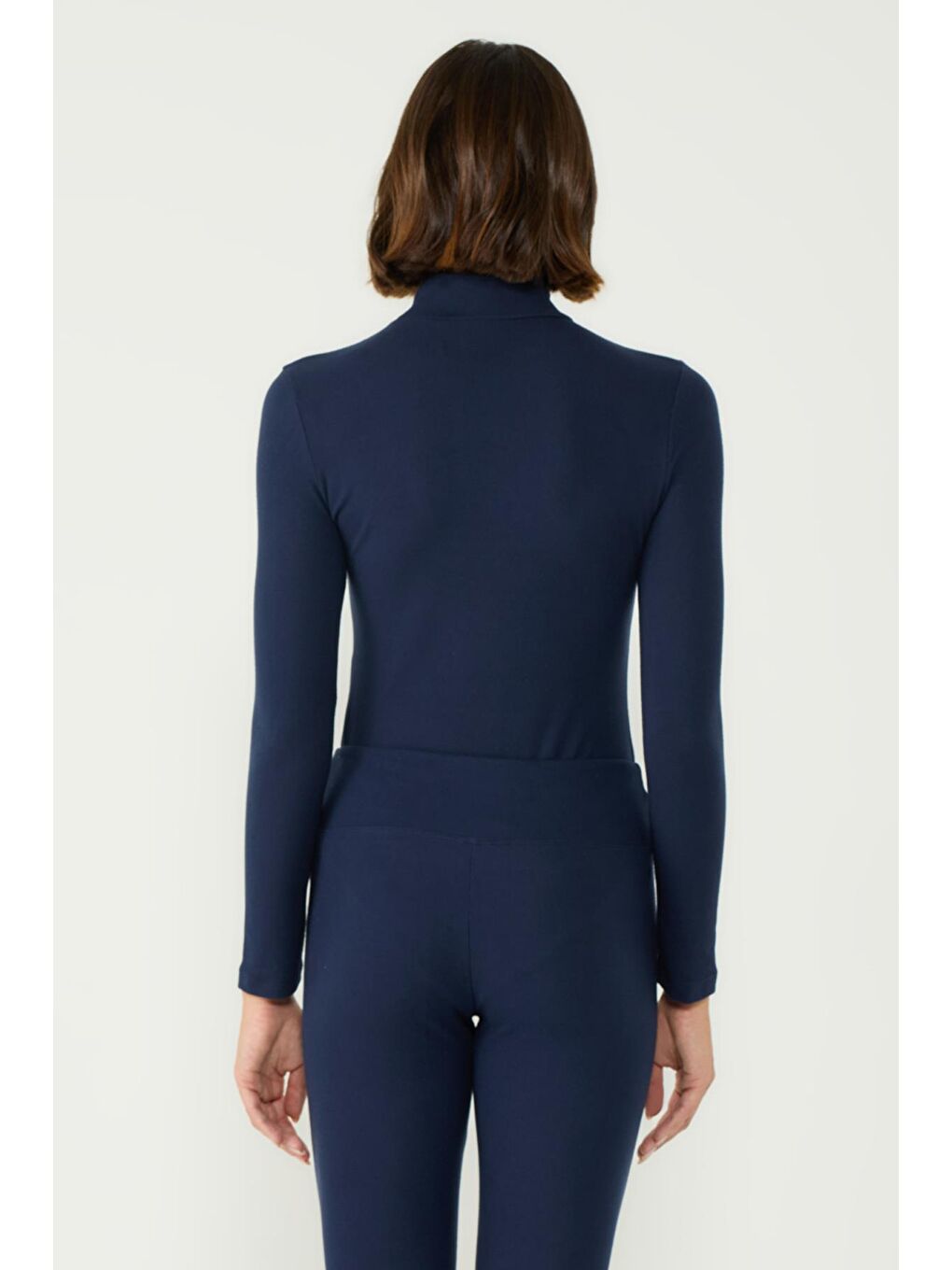 Kadın Yakalı Çıtçıtlı Termal Body 405155 / 409004 Lacivert-11
