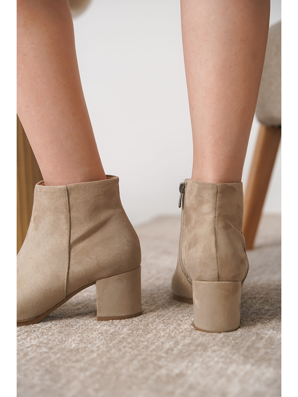 Bej 520 Kadın Kışlık Bot-6