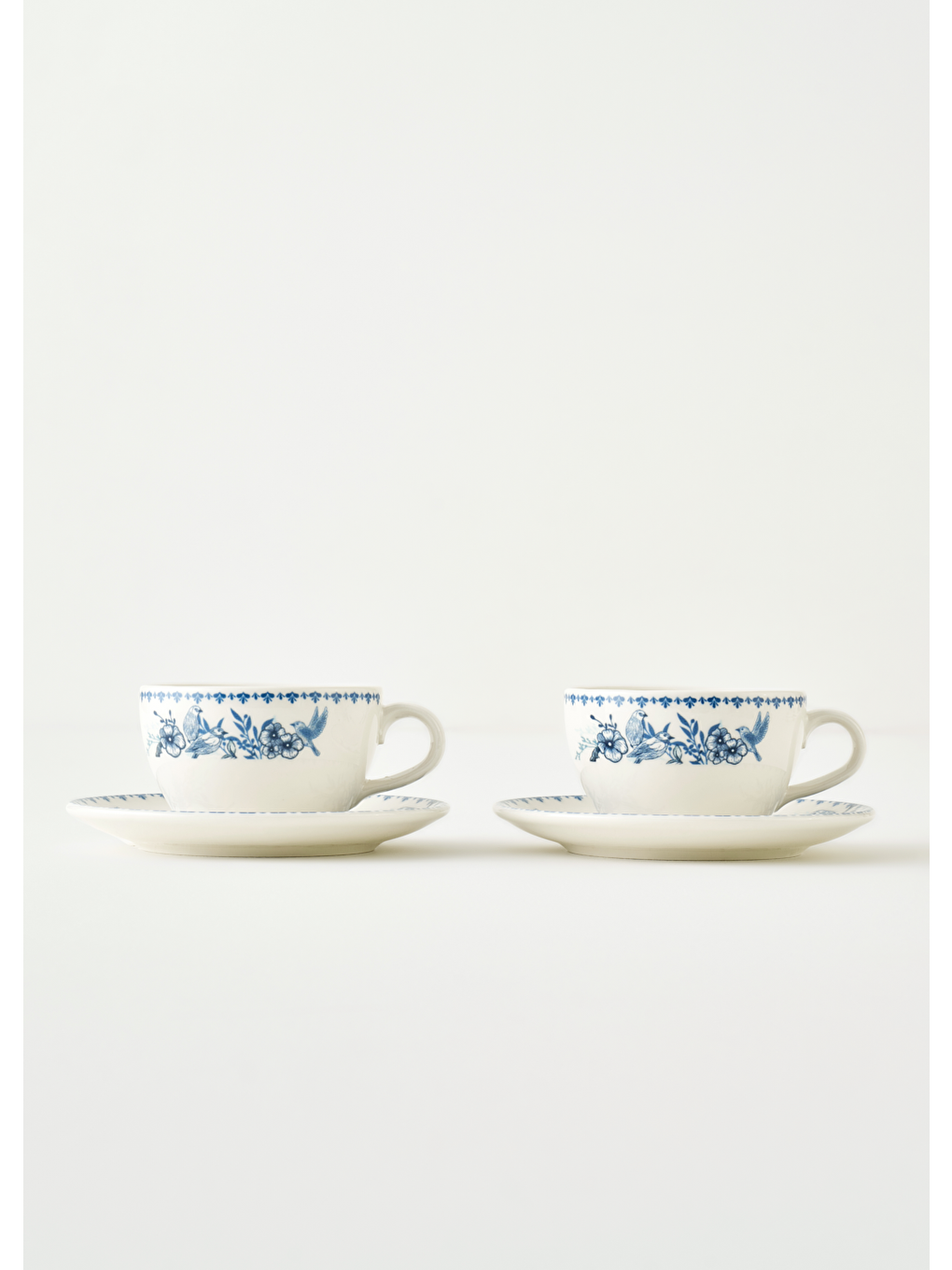 Bleu Blanc 2'li Çay Fincan Seti Mavi (270 cc)