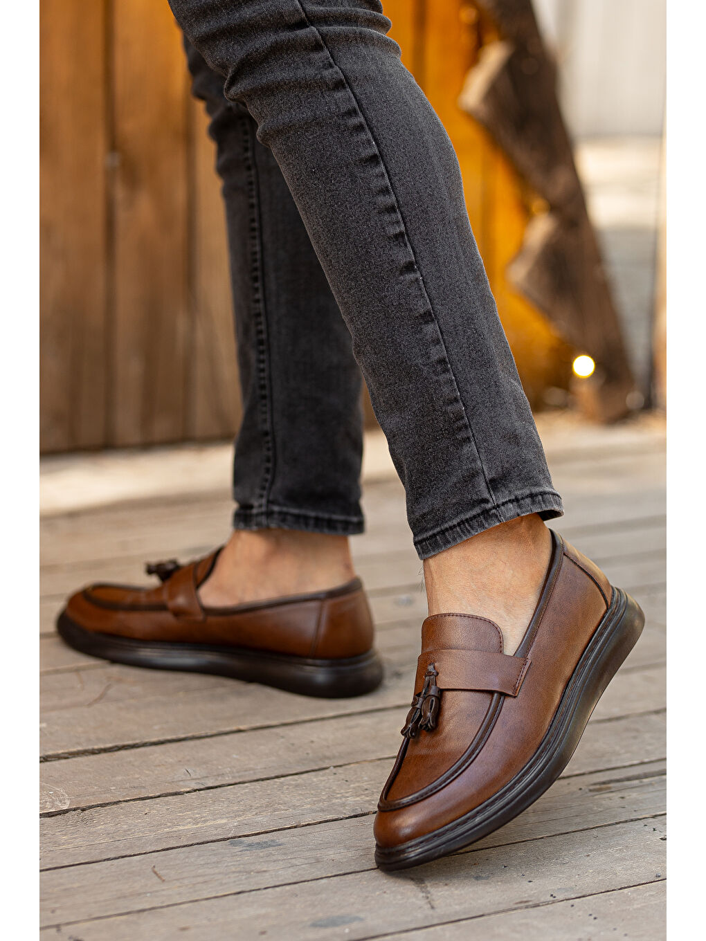 Kahverengi D0230 Günlük Ortopedik Erkek Klasik Ayakkabı-1