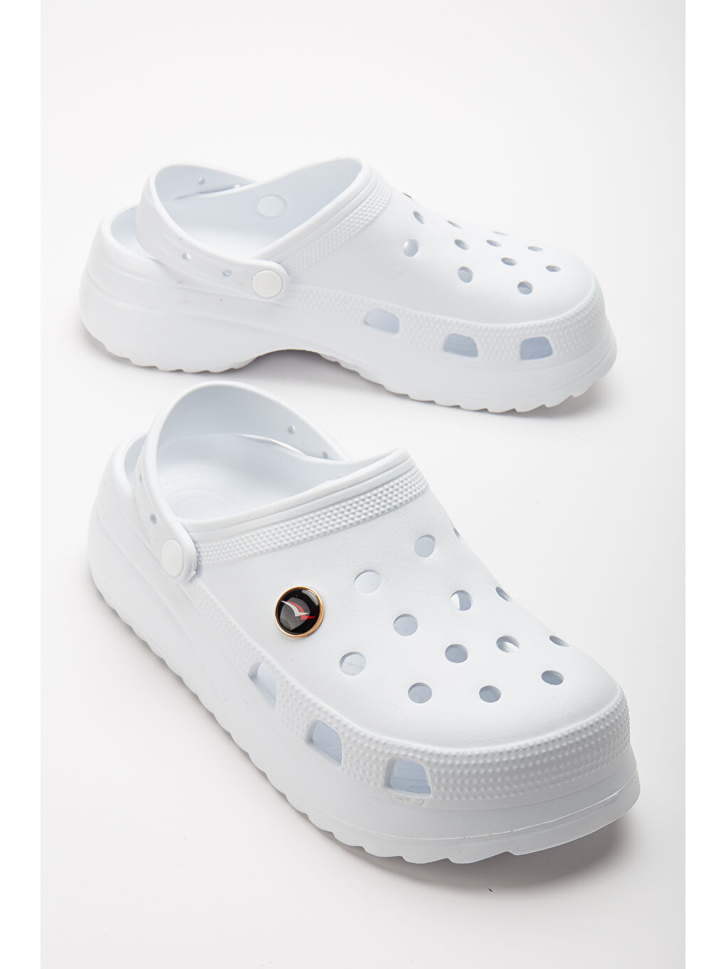 Beyaz D0239 Günlük Ortopedik Erkek Terlik-1