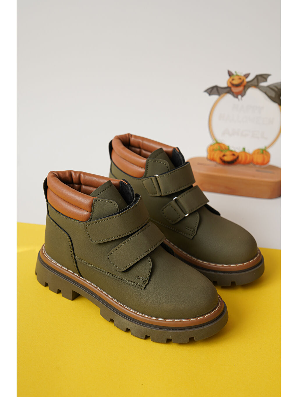 Haki D0COT33 Günlük Ortopedik Çocuk Unisex Soğuk Geçirmez Bot-3