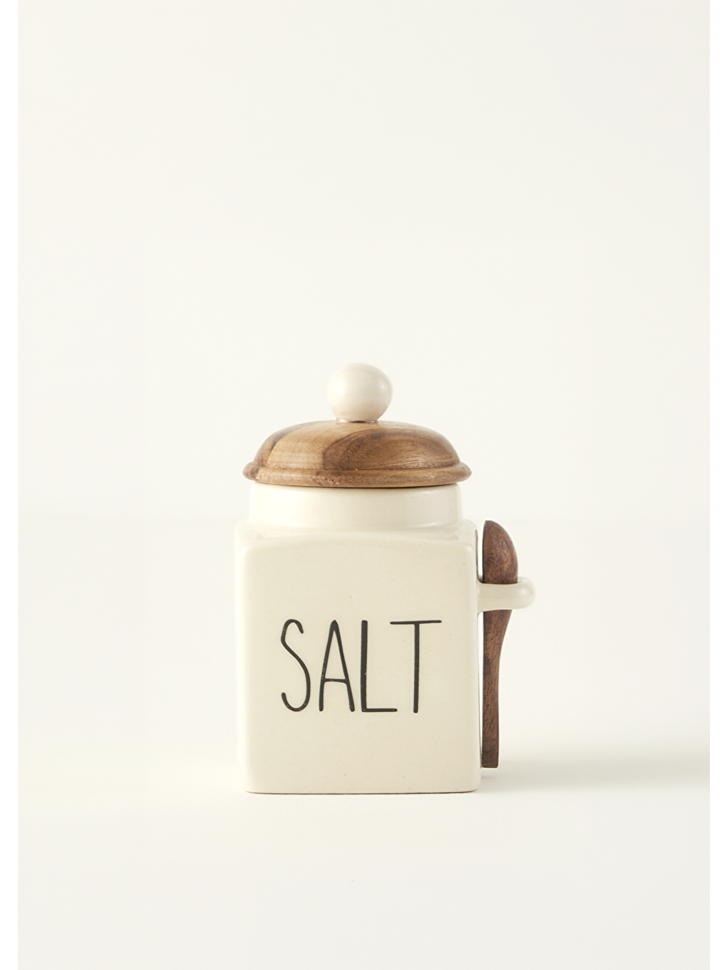 Ekru Salt Seramik Kavanoz Krem (330 Ml)-1