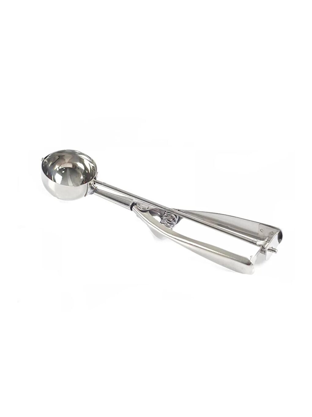 Gri 15400 Inox Paslanmaz Çelik Dondurma Kepçesi Helva Kaşığı - Dondurma Helva Servis Sunum Kaşığ-2