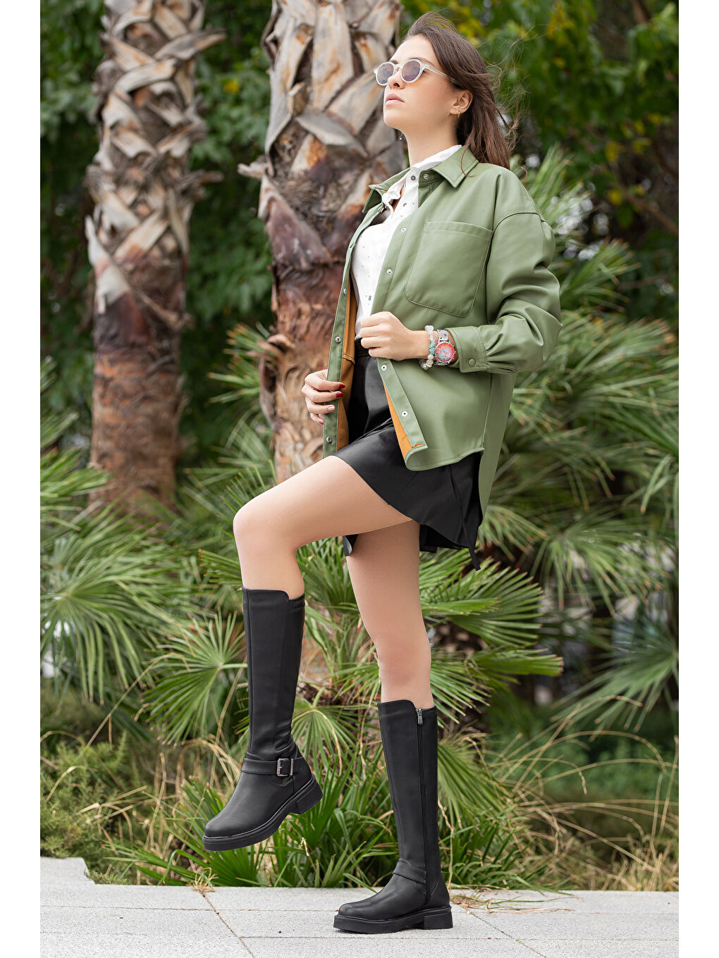 Siyah D771 Kadın Su Ve Soğuk Geçirmez Çizme-3