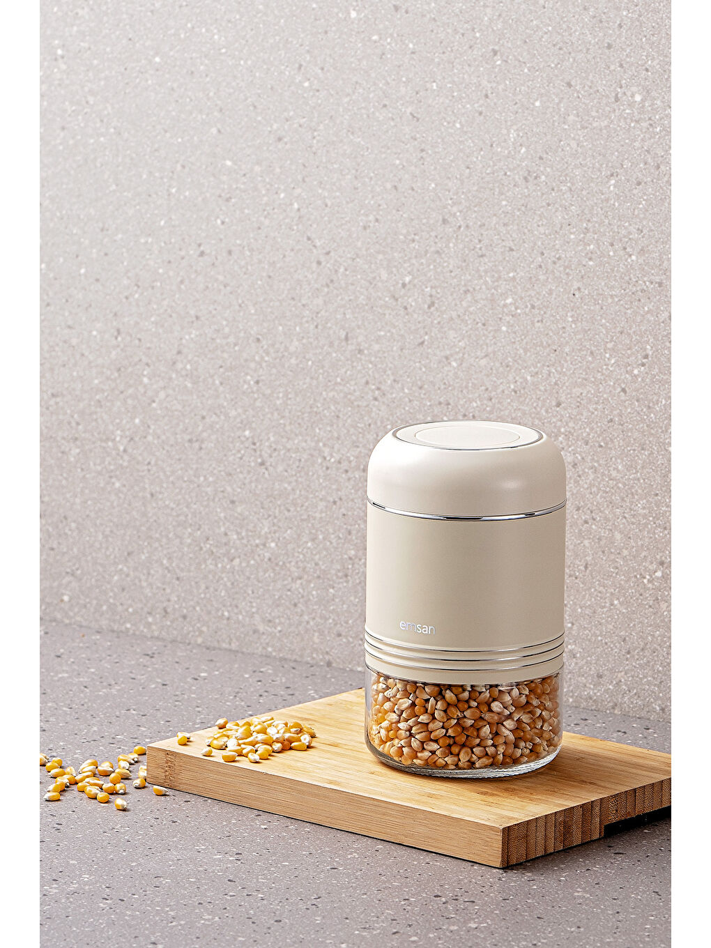 Beyaz Moko 650 Ml Saklama Kavanozu Ekru