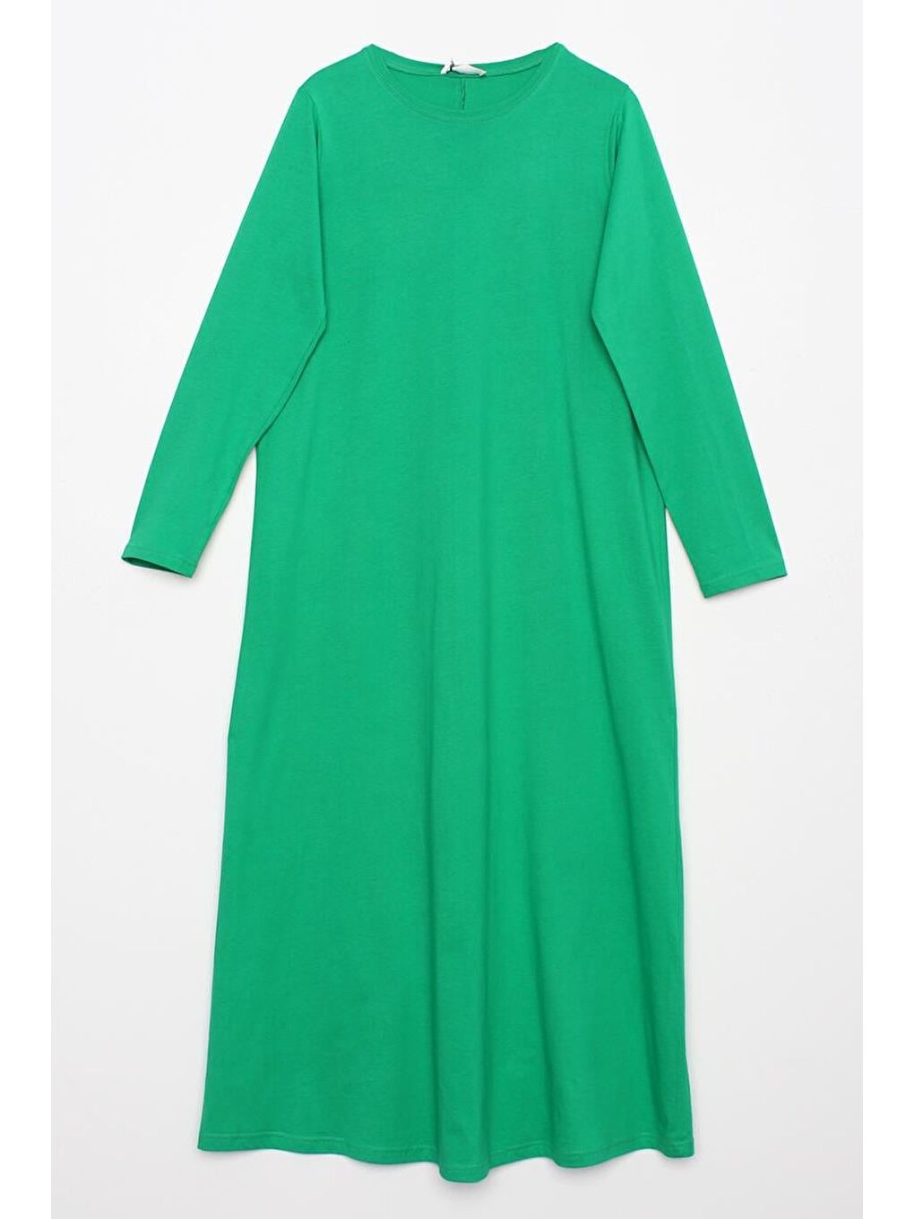 Yeşil Uzun Kollu İçlik Elbise-6