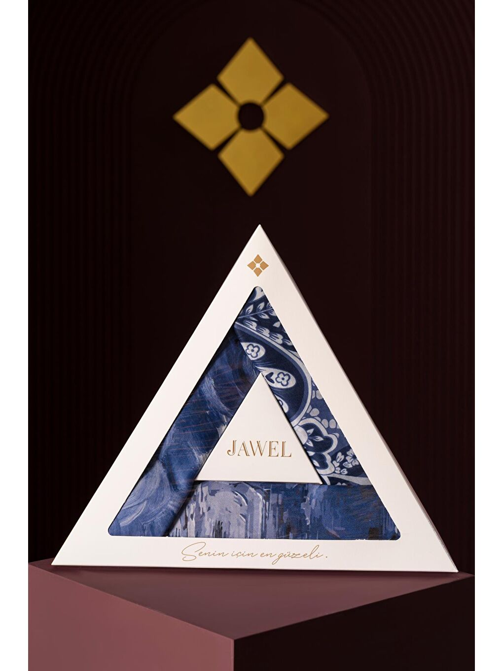 Karışık Kadın Soft Eşarp Paketi Lacivert( Mirla-Millas-Capua)-1