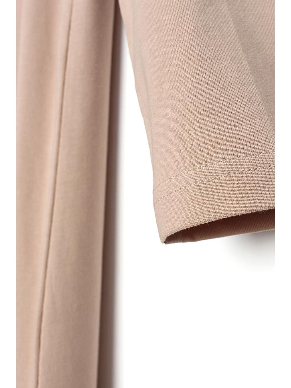 Bej Uzun Kollu İçlik Elbise-4