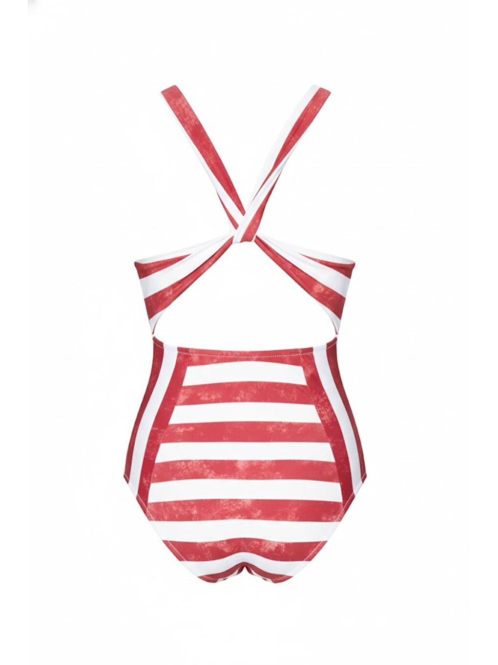 Dekolte V Yaka Mayo 7729 Bordo/Beyaz-1