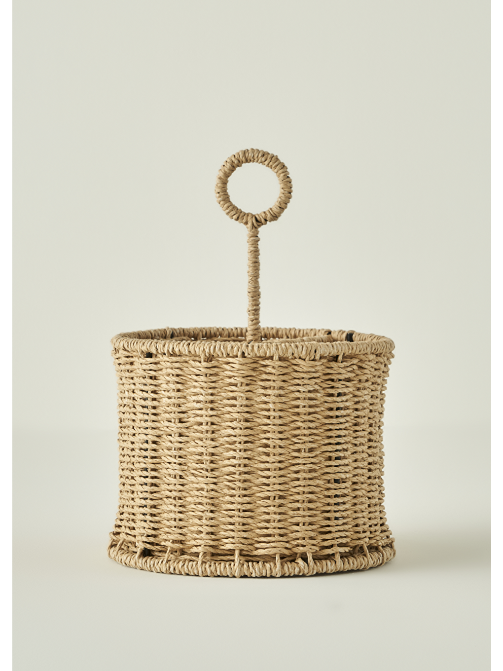 Bej Naturella Bölmeli Dik Kaşıklık Naturel (18x13x27 Cm)