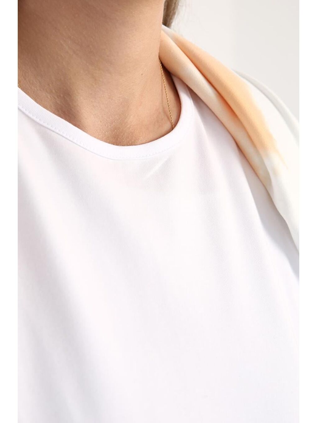 Beyaz Kolsuz Basic İçlik Elbise-4