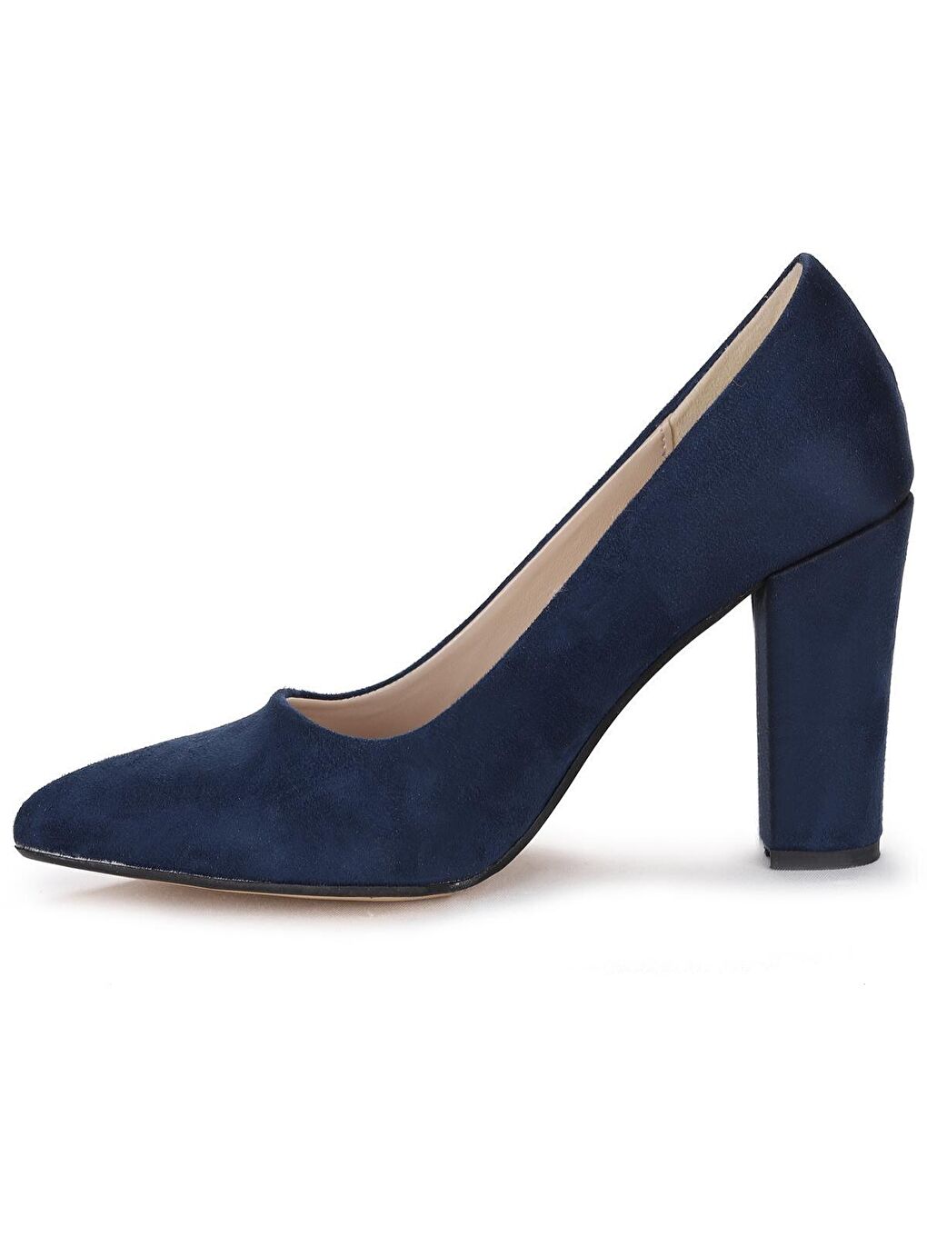 Lacivert Süet Günlük 8 Cm Topuklu Kadın Ayakkabı 137029-311-4